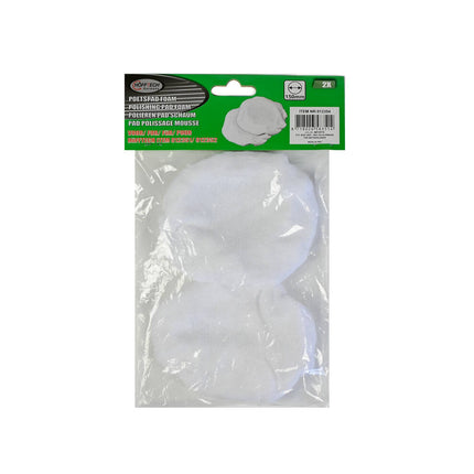 Foam Poetspad ø150 mm Set - Voor Polijstmachines 012351/012352