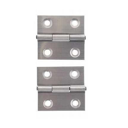 RVS Scharnier 1.5" 2 dlg met schroeven voor deuren & kasten
