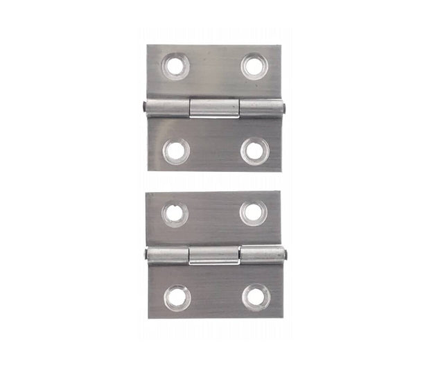 RVS Scharnier 1.5" 2 dlg met schroeven voor deuren & kasten