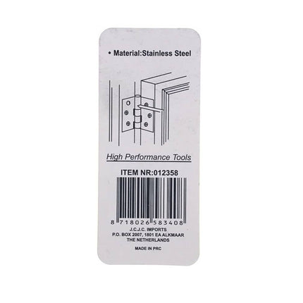 RVS Scharnier 1.5" 2 dlg met schroeven voor deuren & kasten