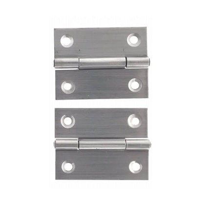 RVS Scharnier 2" 2 dlg Set van 2 - Inclusief 8 Schroeven voor Deuren/Kasten