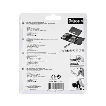 25-delige Precisie Schroevendraaierset voor Smartphone Reparaties