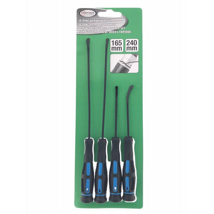 O-ring Verwijder Set 4 dlg - Koolstofstaal, 165/240mm, voor auto-onderhoud