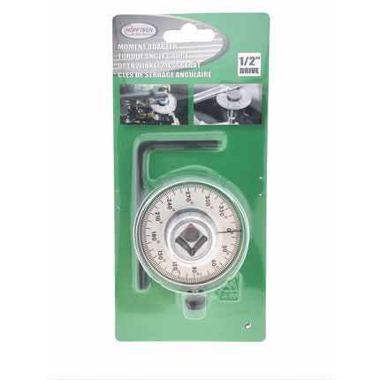 Draaihoekmeter 1/2", 360° nauwkeurig, ideaal voor bouten en moeren.