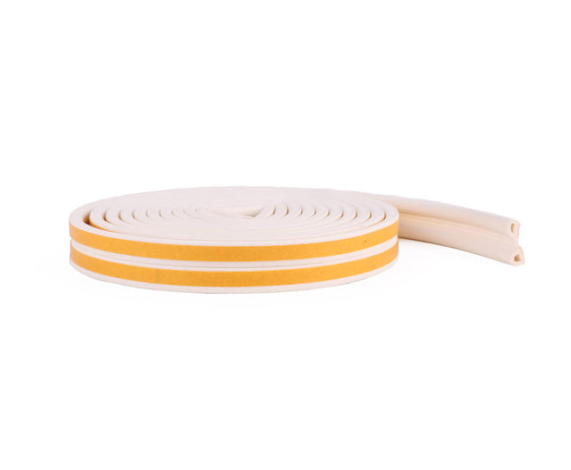 Tochtstrip P-profiel Wit, 2x3m, Water- en Windbestendig voor Ramen/Deuren