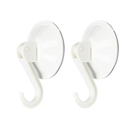 Zuignap Set 2x Ø55mm Kunststof Wit voor Keuken/Badkamer Organisatie