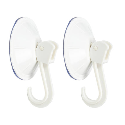 Zuignap Set 2x Ø55mm Kunststof Wit voor Keuken/Badkamer Organisatie