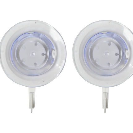 Zuignap Set 2x Ø55mm Kunststof Wit voor Keuken/Badkamer Organisatie