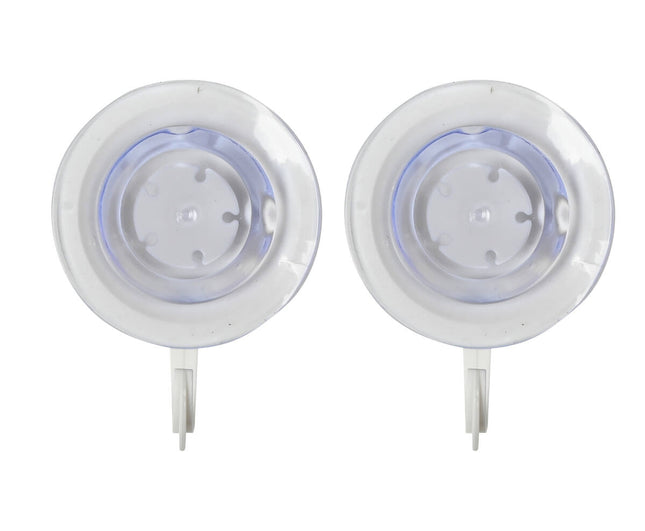 Zuignap Set 2x Ø55mm Kunststof Wit voor Keuken/Badkamer Organisatie