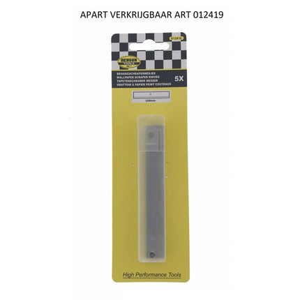 100 mm Behangschrapermesjes Set, 5 stuks - Verwijder behang & verf