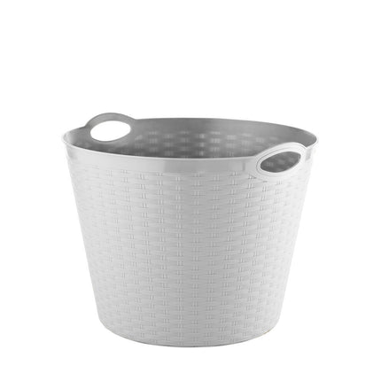 Ronde Rattan Mand 35L, 33cm hoog, opbergruimte voor elke kamer
