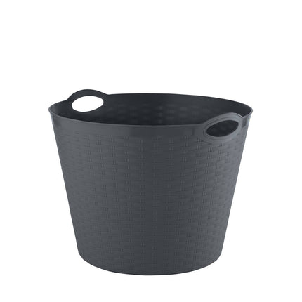 Ronde Rattan Mand 35L, 33cm hoog, opbergruimte voor elke kamer