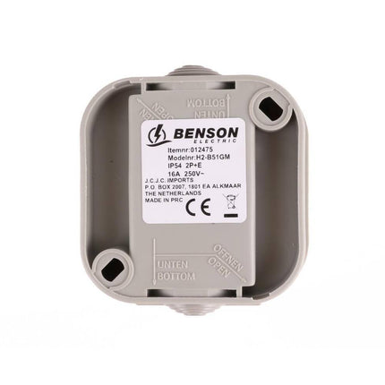 Waterdicht Stopcontact IP54, 1-voudig, 250V, 16A voor buitengebruik
