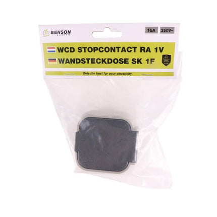 Waterdicht Stopcontact IP54, 1-voudig, 250V, 16A voor buitengebruik