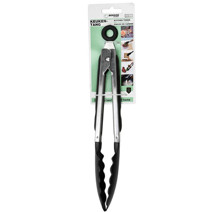 Keukentang 23 cm: RVS, TPR, Nylon, ideaal voor salades en grillen.
