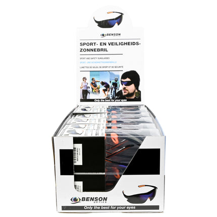 Beschermbril/ sportbril/ zonnebril CE keur display – lichtgewicht