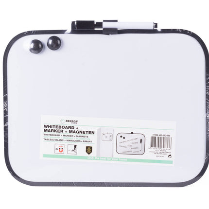 Whiteboard 28x22cm met Marker & 2 Magneten, Ideaal voor Notities!