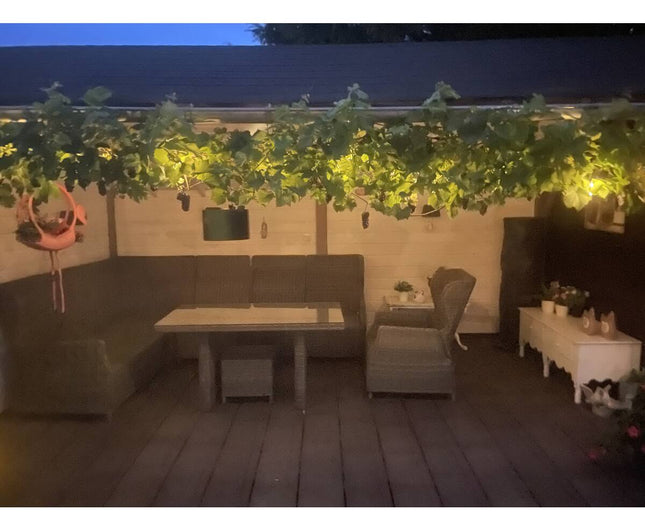 Solar LED Lichtsnoer 10 dlg, 6 mtr, 1000mAh, IP44, voor buitengebruik