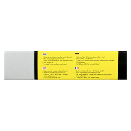 Kettingslot + veiligheidshoes safelock 8 x 1200 mm reflective