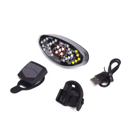 Fietslamp LED 3,7V/800mAh met Richtingaanwijzer en Afstandsbediening