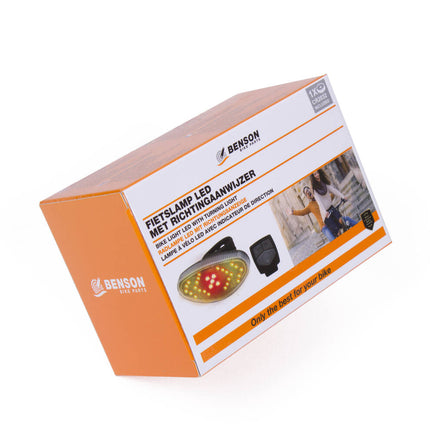 Fietslamp LED 3,7V/800mAh met Richtingaanwijzer en Afstandsbediening