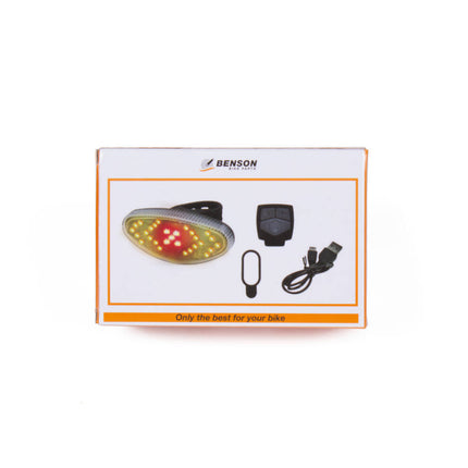Fietslamp LED 3,7V/800mAh met Richtingaanwijzer en Afstandsbediening