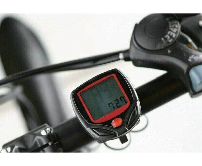 Fietscomputer 14 Functies: Snelheid, Afstand, Tijd, Klok, ODO