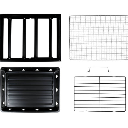 BBQ 35x27x20cm Compact met Handvat, Ideaal voor Kamperen & Parken
