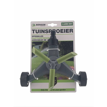 3-Arm Tuinsproeier 360°: Efficiënt Gazon Bewateren met Grote Dekking