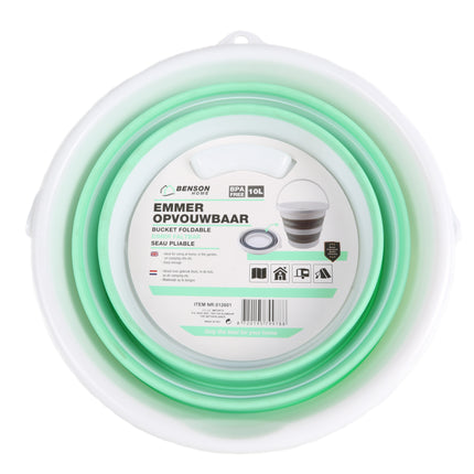 Emmer opvouwbaar 10 ltr – Inhoud 10 l, Materiaal TPR + PP, 7cm, compact