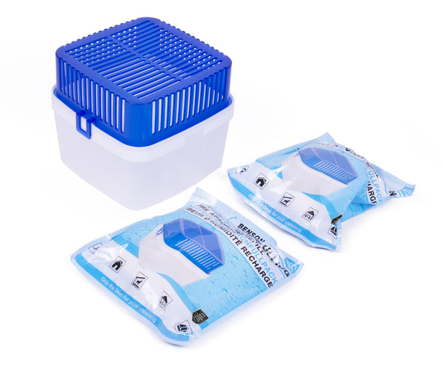 Vochtopnemer XL 1.8L - 2x400gr, Ideaal voor Kelder en Badkamer