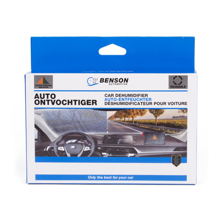 Auto-ontvochtiger, herbruikbaar, vochtindicatie, 125ml absorptie.