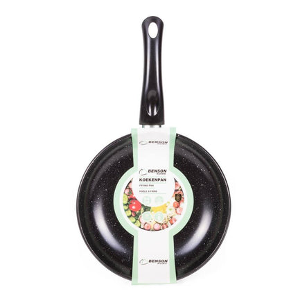 Koekenpan 24 cm, Marble Non Stick, gas/elektrisch/keramisch/halogeen