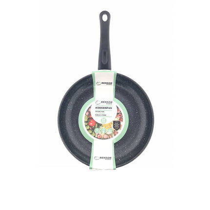 Koekenpan 26cm Marble Non Stick, PTFE-vrij, geschikt voor gas/elektra