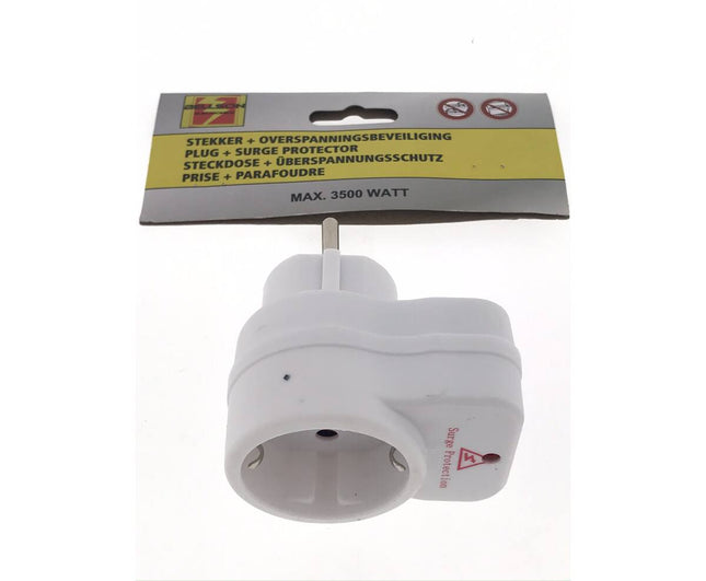 Stekker 16A/3680W met Overspanningsbeveiliging, Beschermt tot 6500A