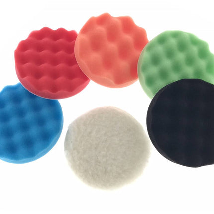 Polijstset 6 dlg ø125 mm: Voor Autolak, Meubels, Boten, Perfecte Finish