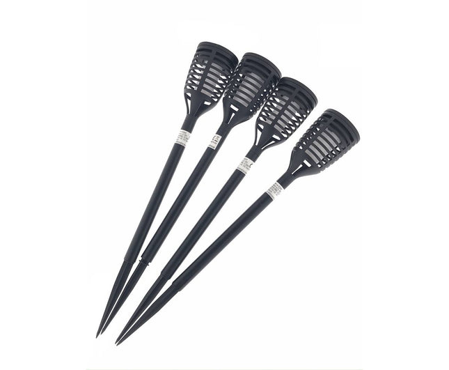 Tuinlamp Solar Fakkel 41 cm Flame Effect, Set van 4, 6u verlichting