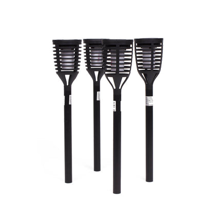 Tuinlamp Solar Fakkel 41 cm Flame Effect, Set van 4, 6u verlichting
