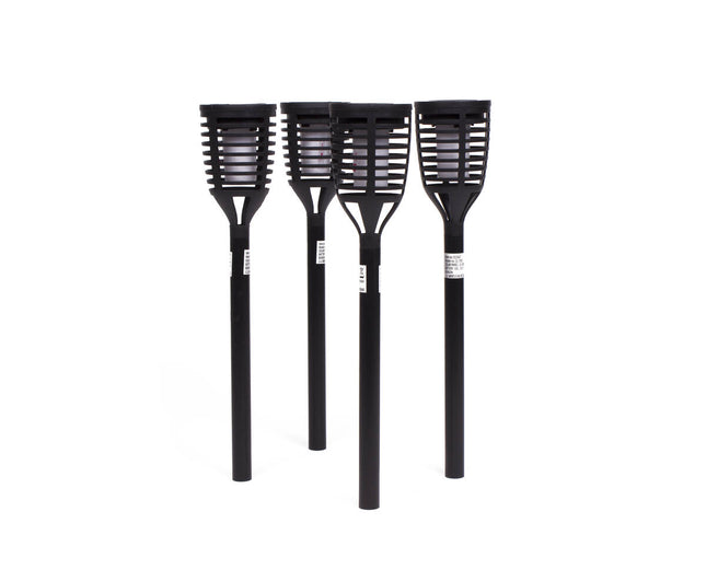 Tuinlamp Solar Fakkel 41 cm Flame Effect, Set van 4, 6u verlichting