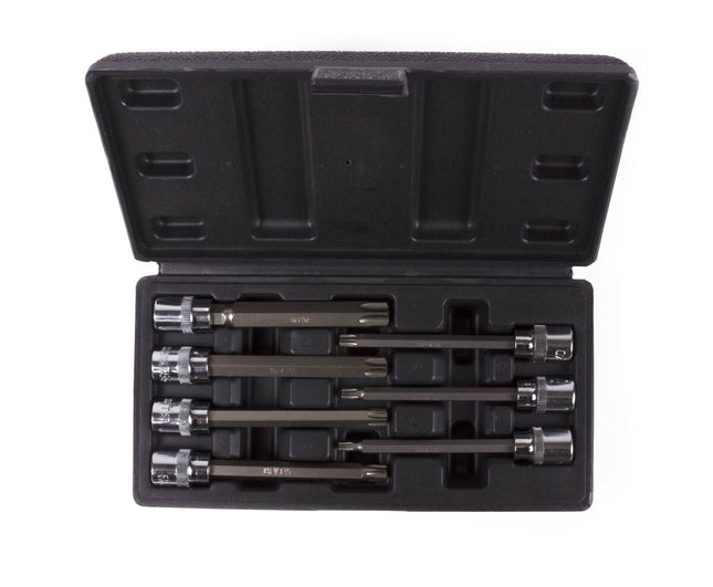 Doppenset Torx 7-delig 3/8'' CRV Staal Auto & Fiets Onderhoud