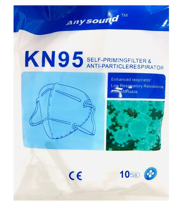 Stofmasker KN95 10 dlg – LET OP KN95 IS, Let op dit zijn geen medische mondkappen
