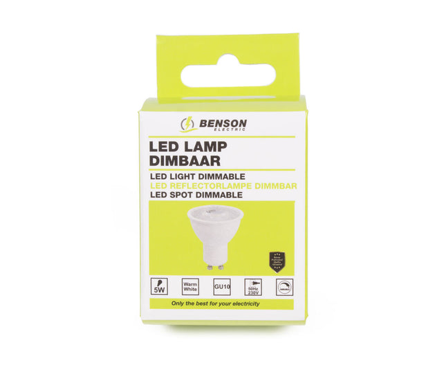 LED Lamp GU10 5W Dimbaar, 400lm, Warm Wit, 20.000u Levensduur