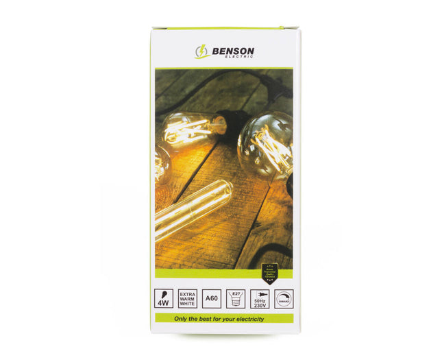 LED Lamp 4W Filament E27 Dimbaar 2500K 400lm voor Sfeerverlichting