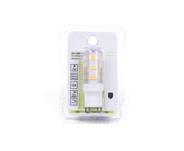LED G9 Lamp 3W Dimbaar, Extra Warm Wit, Ideaal voor Sfeerverlichting