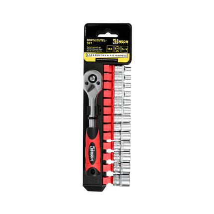 Dopsleutelset 1/2" 12 dlg CRV Staal - Voor Auto- en Meubelklussen