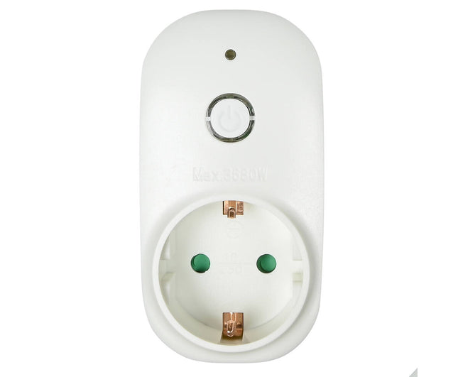 Wit Stopcontact RA met Wifi, 3500W, Google Home Compatibel