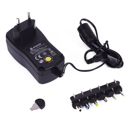 Universele 2000mA Adapter: 100-240V, Multi-Voltage, 6 Pluggen