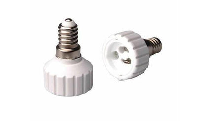 Verloop Fitting E14 naar GU10, Compatibel met LED en Halogeenlampen