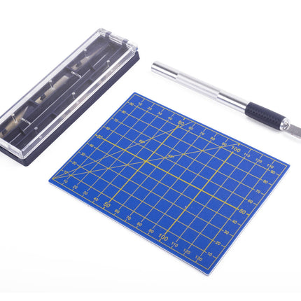 8-teiliges Präzisions-Hobbymesser-Set mit 6 Klingen und Schneidematte für Bastelprojekte
