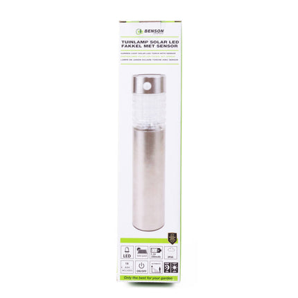 Solar LED Tuinlamp 28cm, Bewegingssensor, Zonne-energie, Buitenverlichting